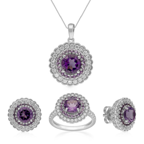 Mine Diamond Pendant Set PSMLUSPR001PN6