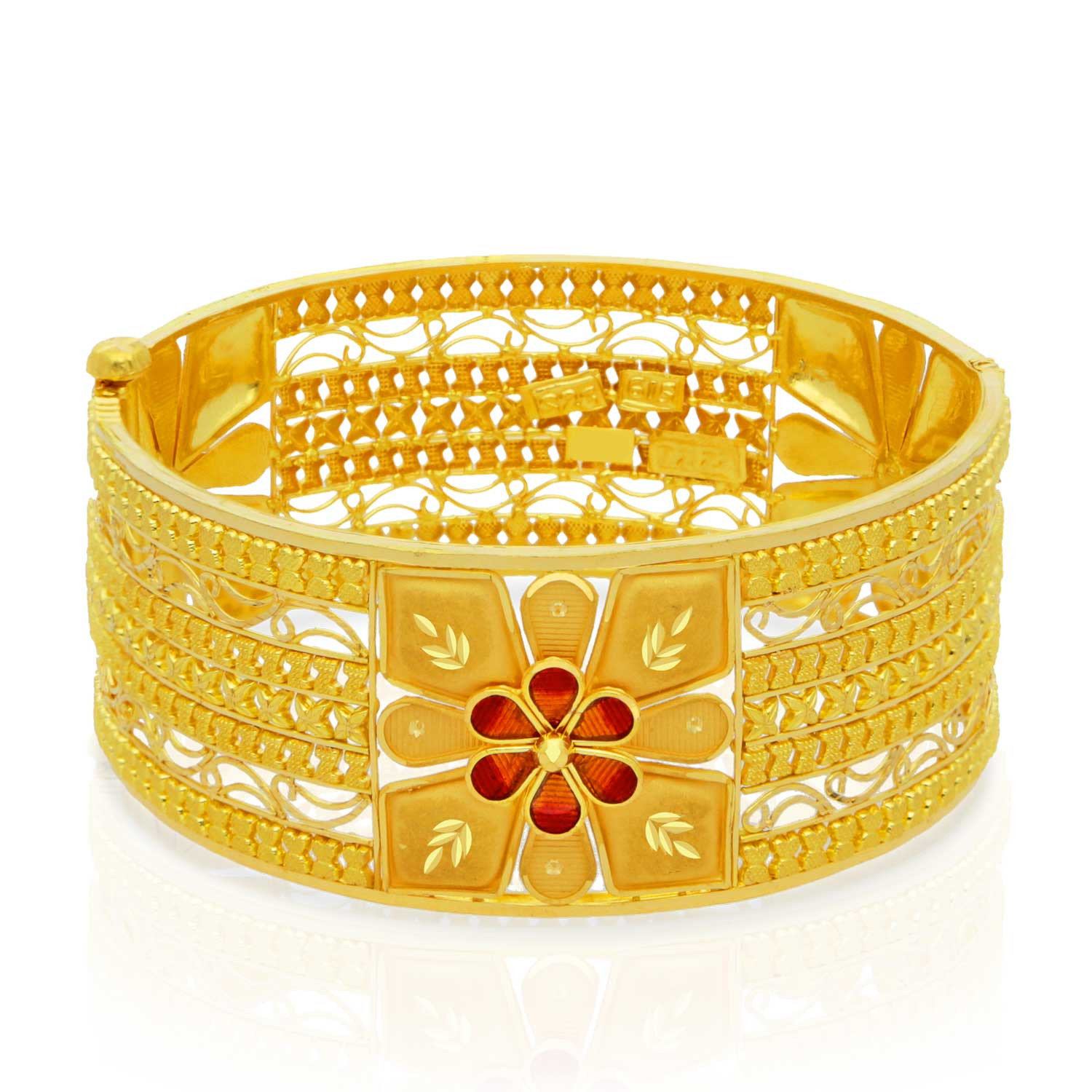 Buy Malabar Gold Bangle BAGENORUBRY066 for Women Online Malabar