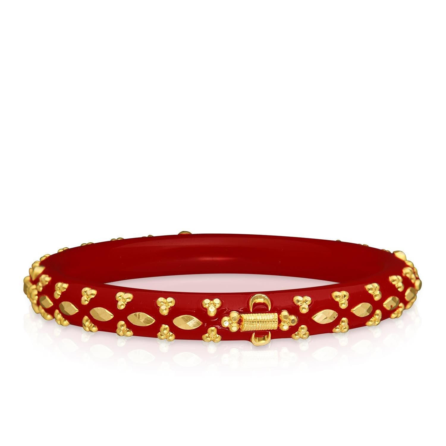 Gold pola hot sale bangles price