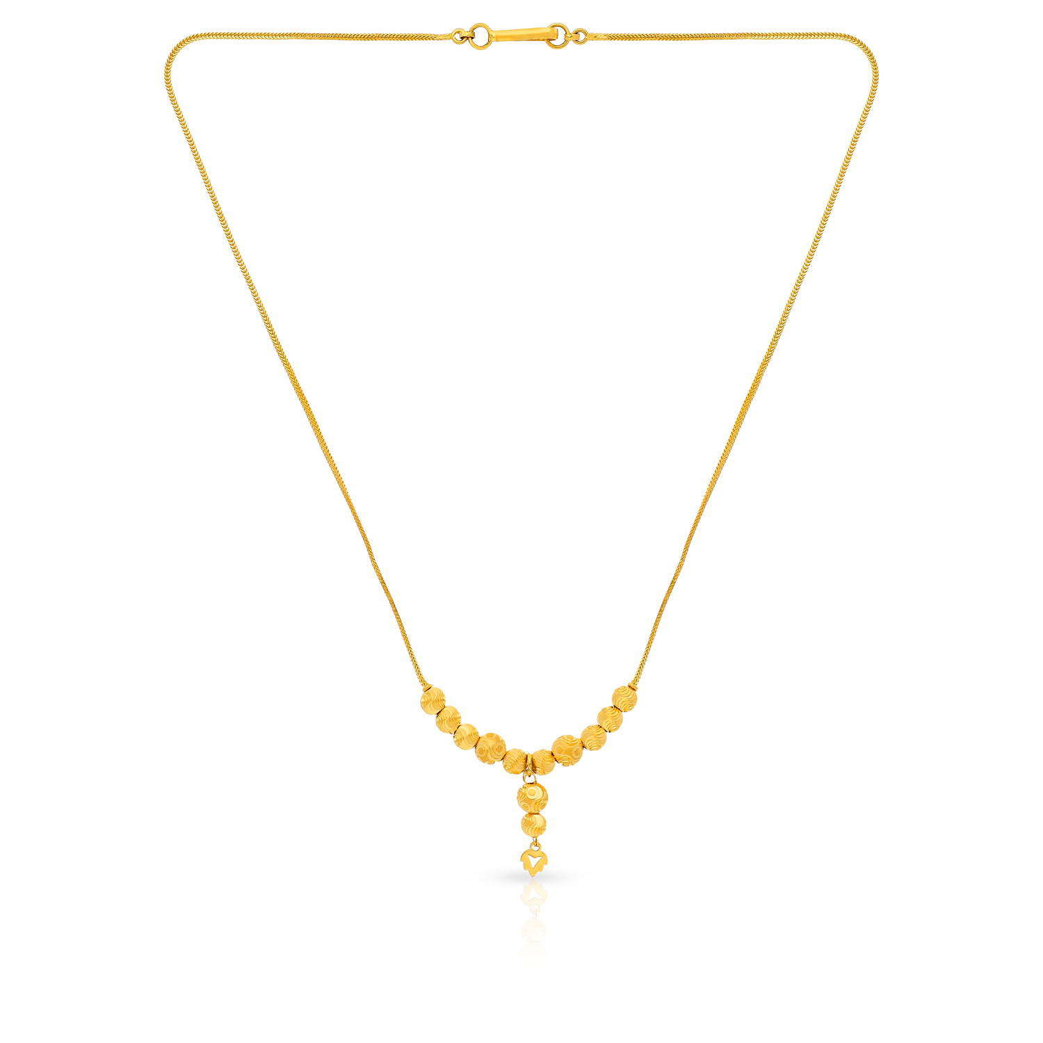 Light weight gold necklace in deals malabar