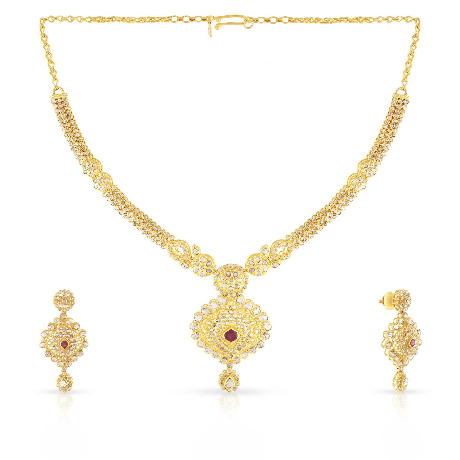 malabar gold necklace set designs