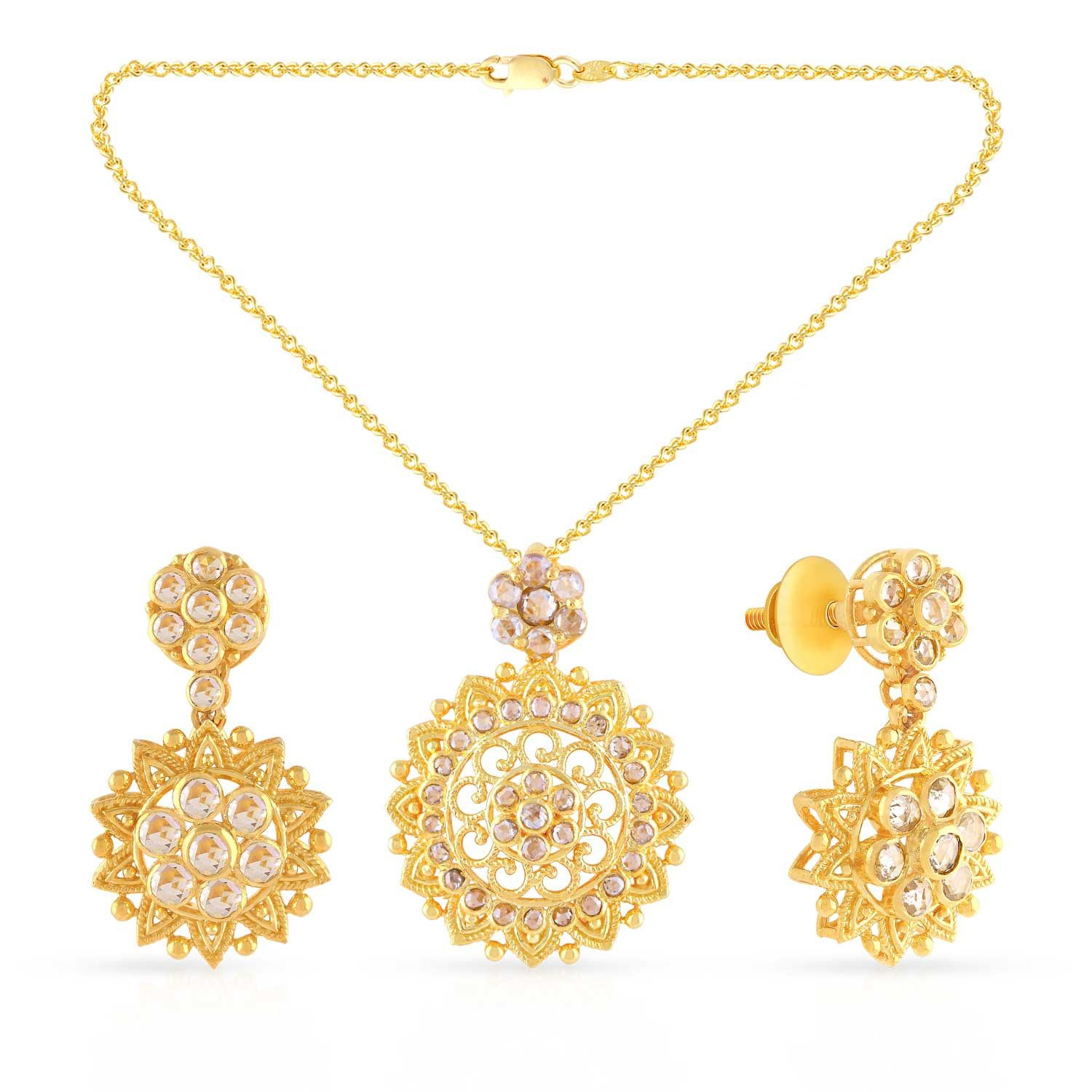 diamond pendant set malabar gold