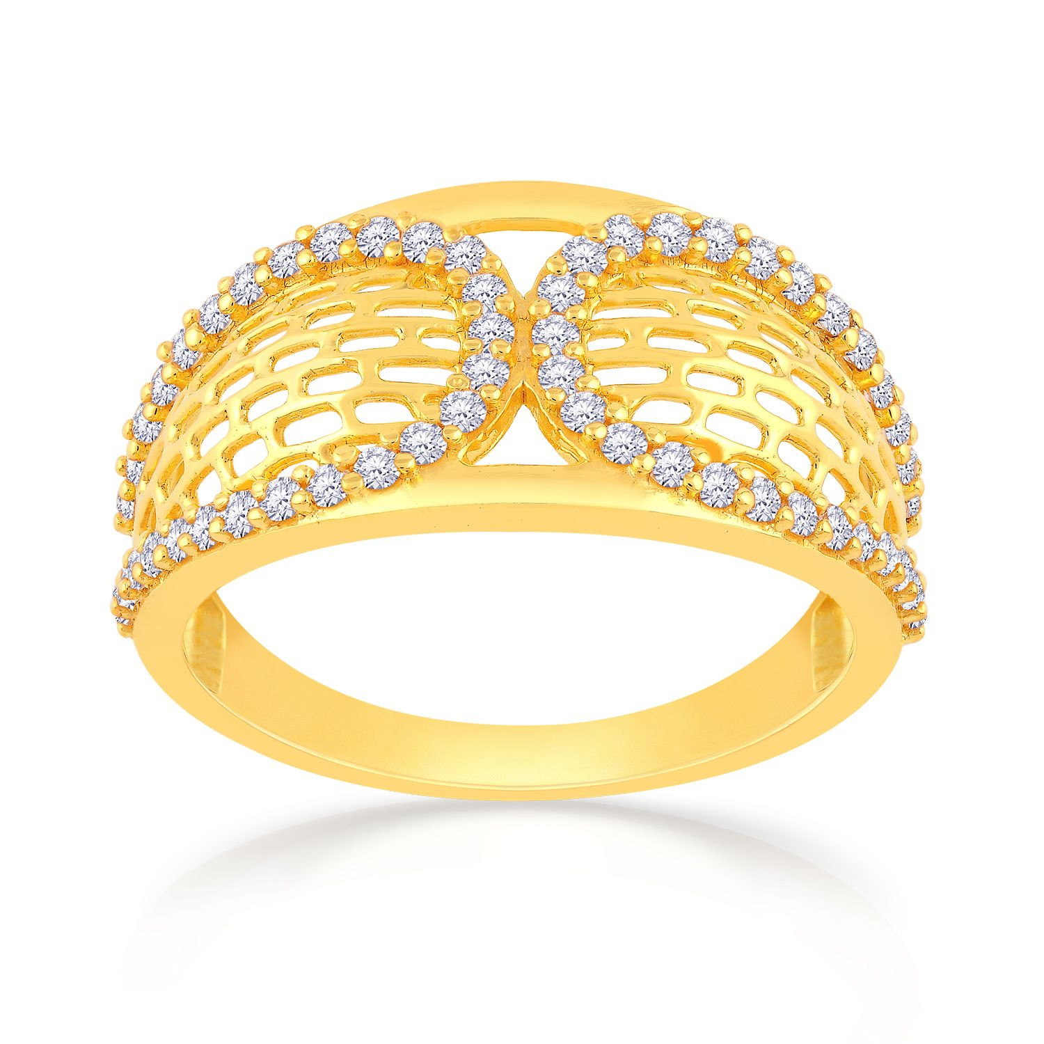 Buy Malabar Gold and Diamonds 22 KT (916) purity Yellow Gold Malabar Gold  Ring RGSKLR10286_Y_10 for Women at Amazon.in