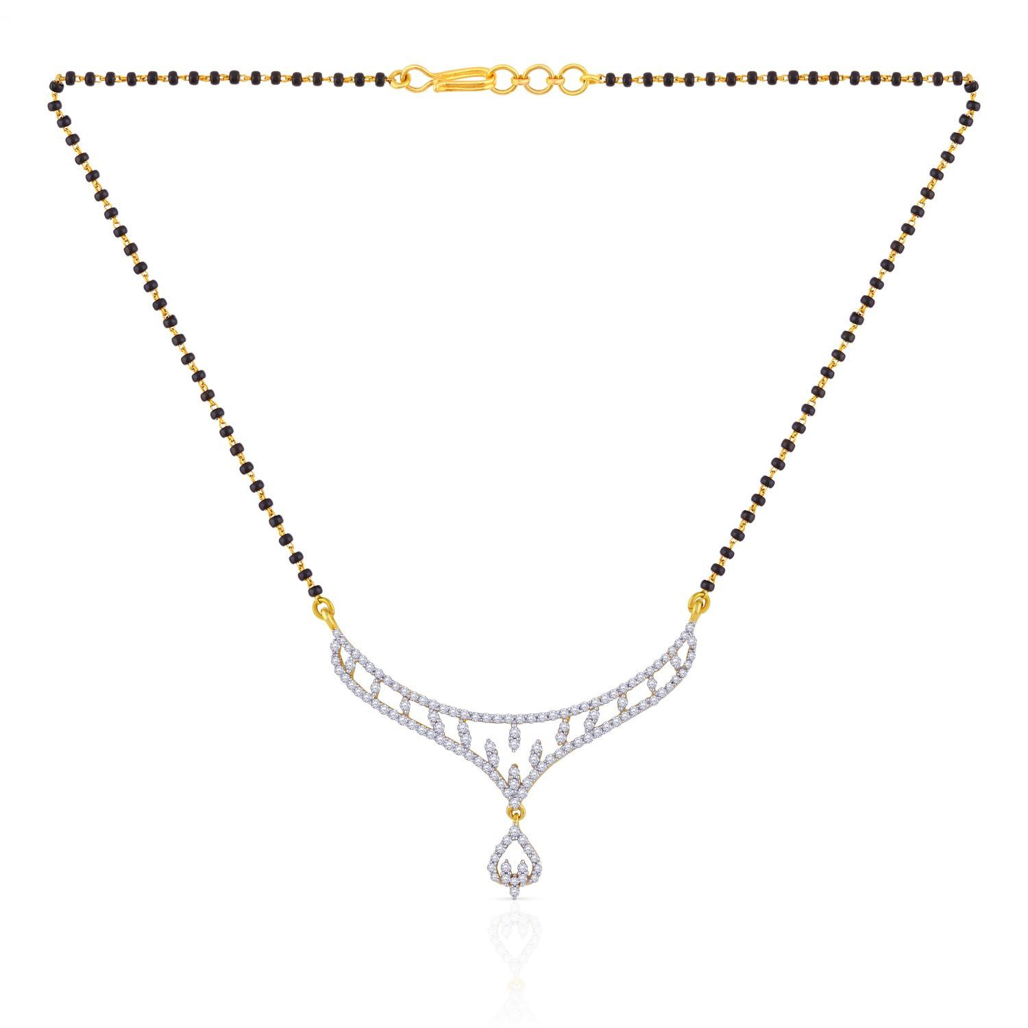 Mine Diamond Mangalsutra PN033424 Women Online Malabar Gold