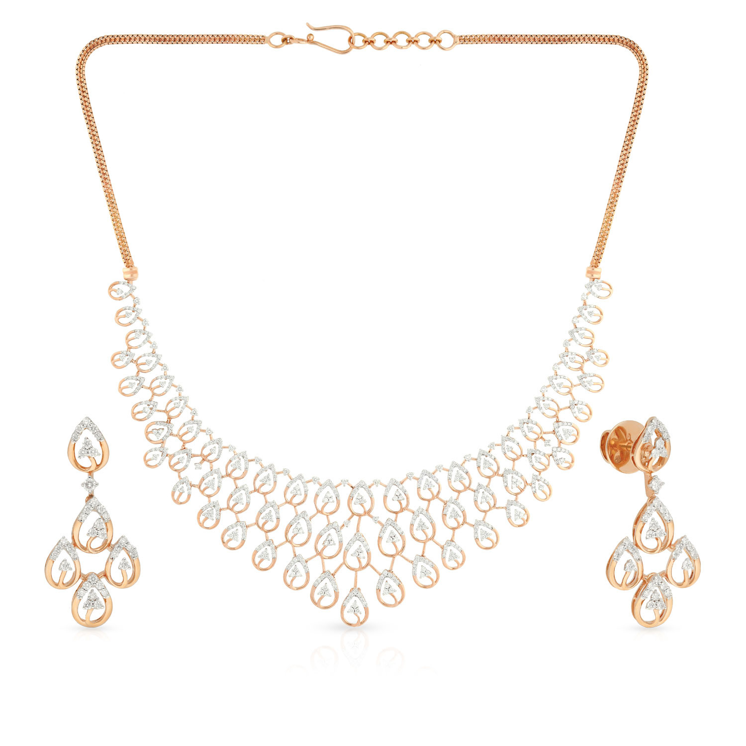 Diamond necklace price malabar gold sale