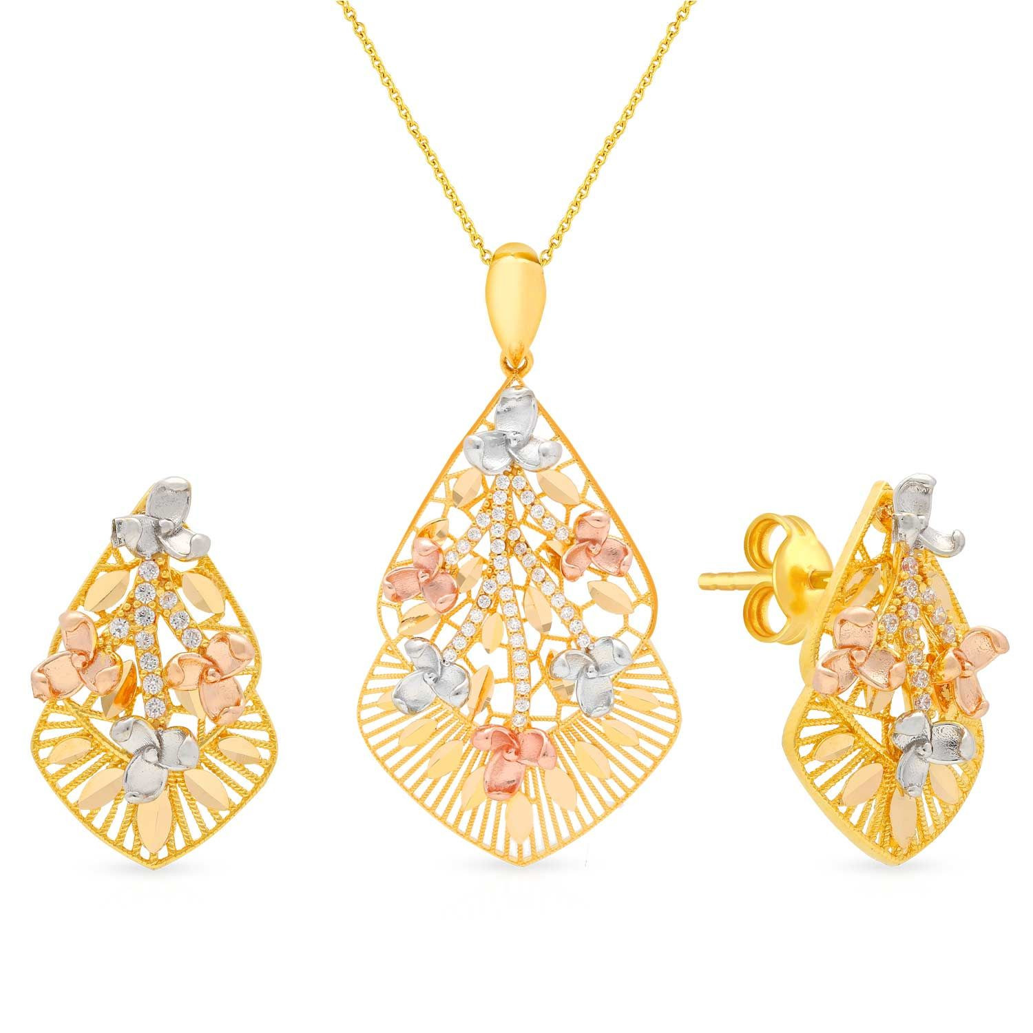 diamond pendant set malabar gold