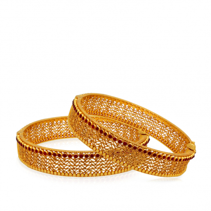 Divine Gold Bangle Set BSBNCHT42804