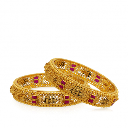 Ethnix Gold Bangle Set BSBNNGS16892