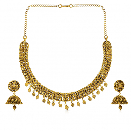Ethnix Gold Necklace Set NSNKANC49794