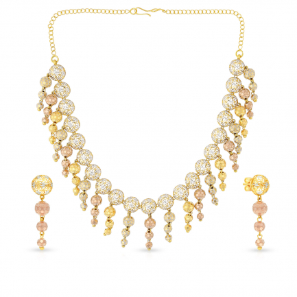 Malabar Gold Necklace Set NSNVNKBL006