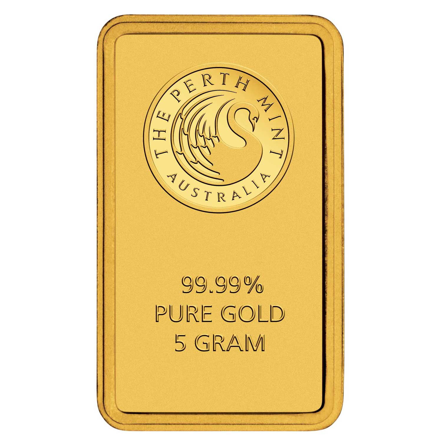 Perth Mint 99.99% Pure 5g Minted Gold Bar