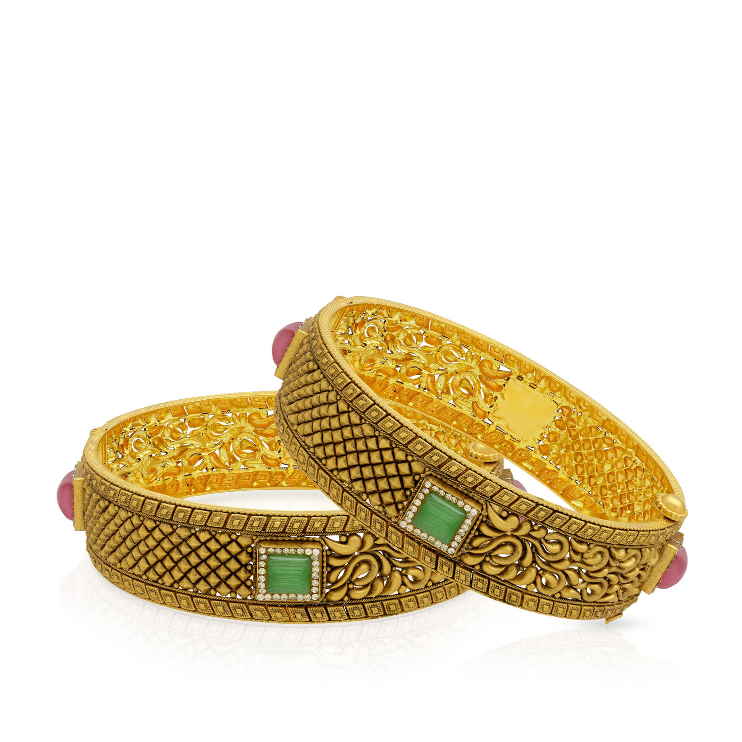 Ethnix Gold Bangle Set BSBNANC12153