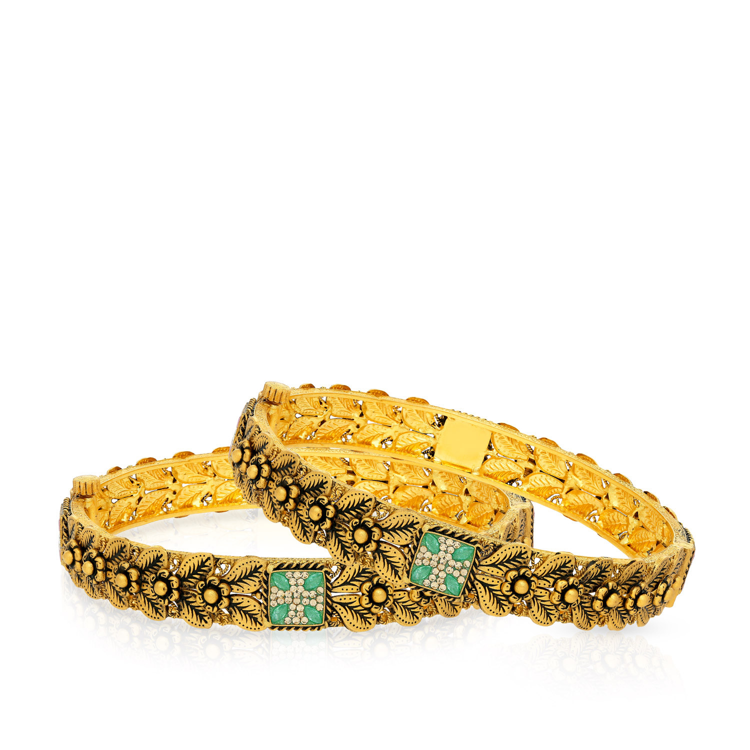 Ethnix Gold Bangle Set BSBNANC43613