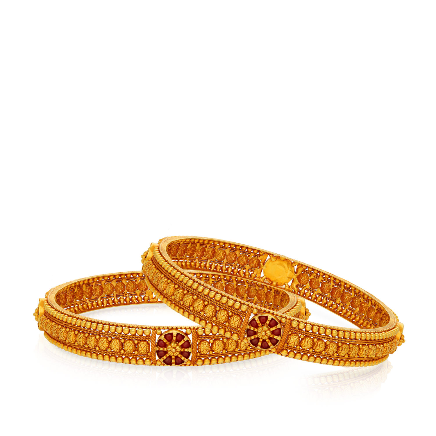 Divine Gold Bangle Set BSBNCHT11616