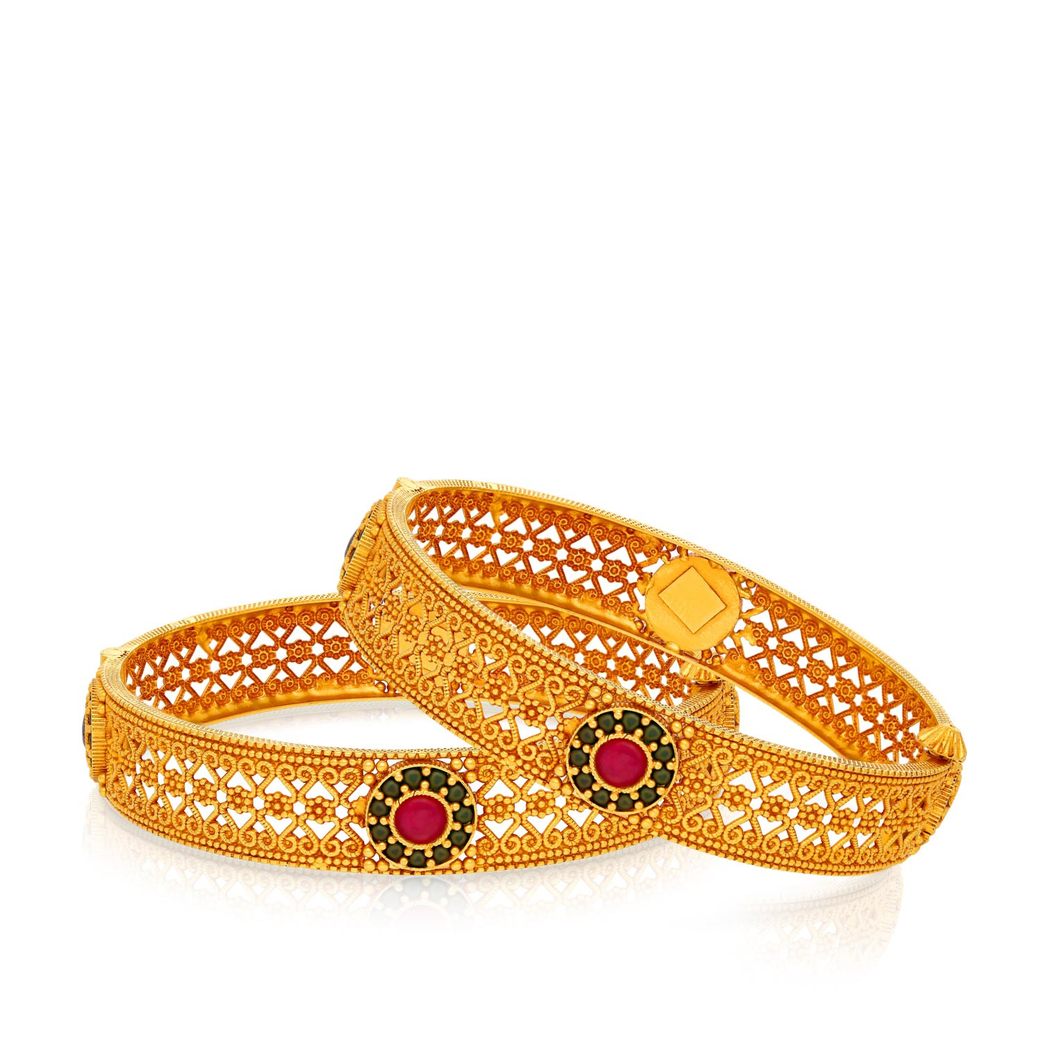 Divine Gold Bangle Set BSBNCHT42941
