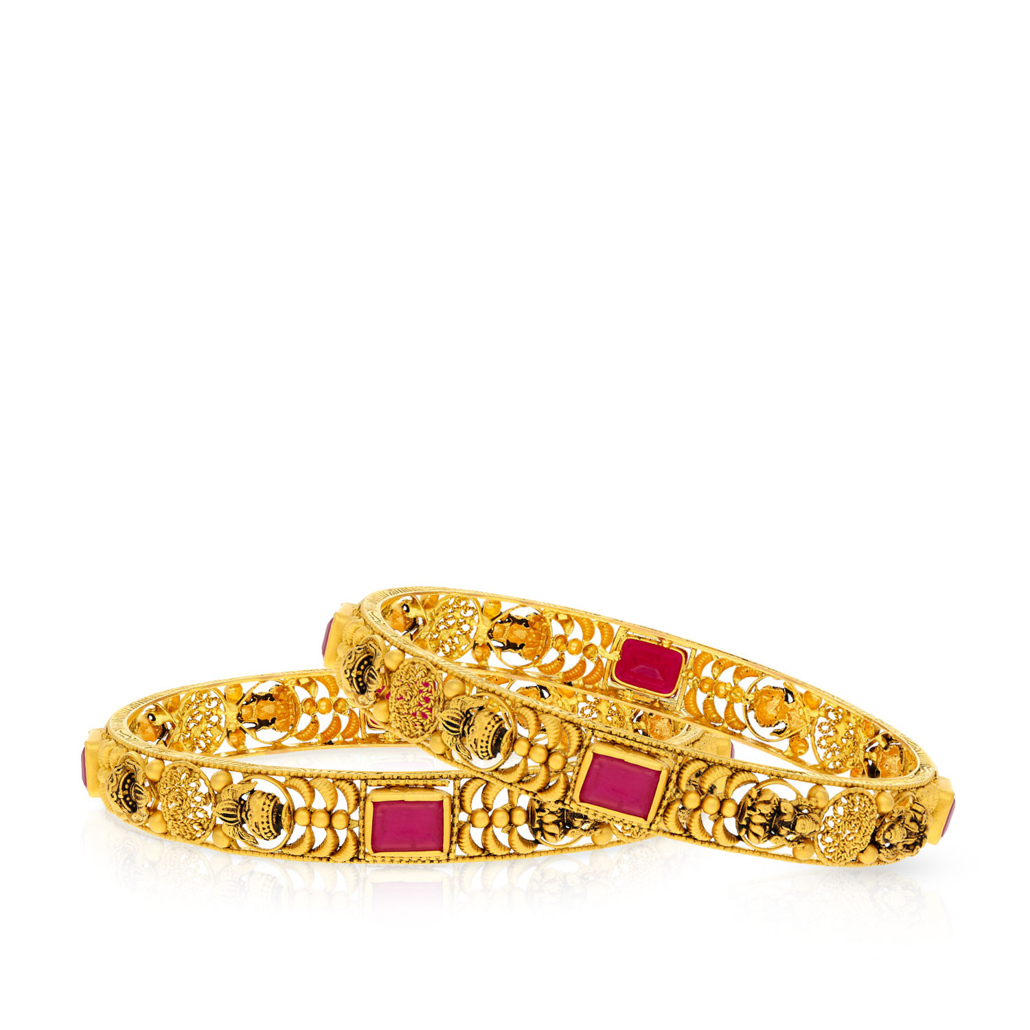 Ethnix Gold Bangle Set BSBNNGS16872