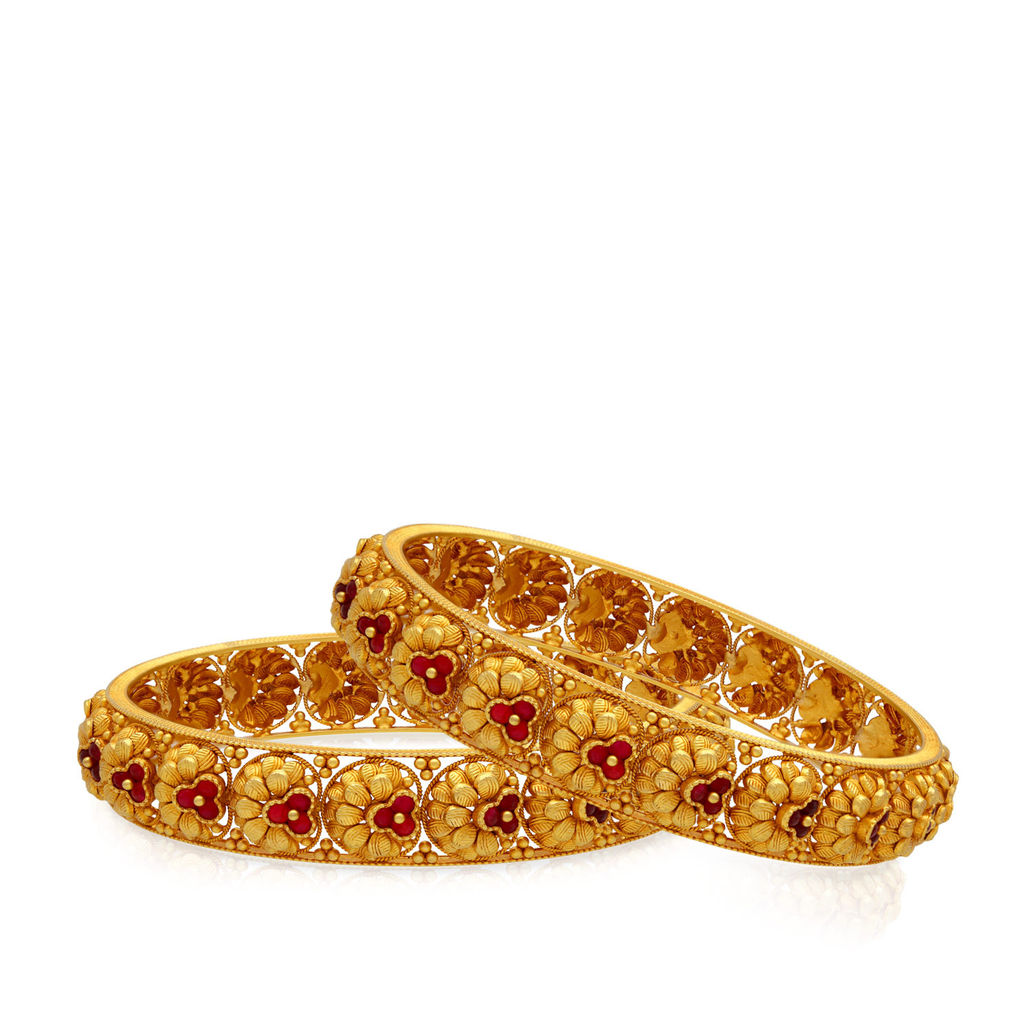 Divine Gold Bangle Set BSBNCHT42894