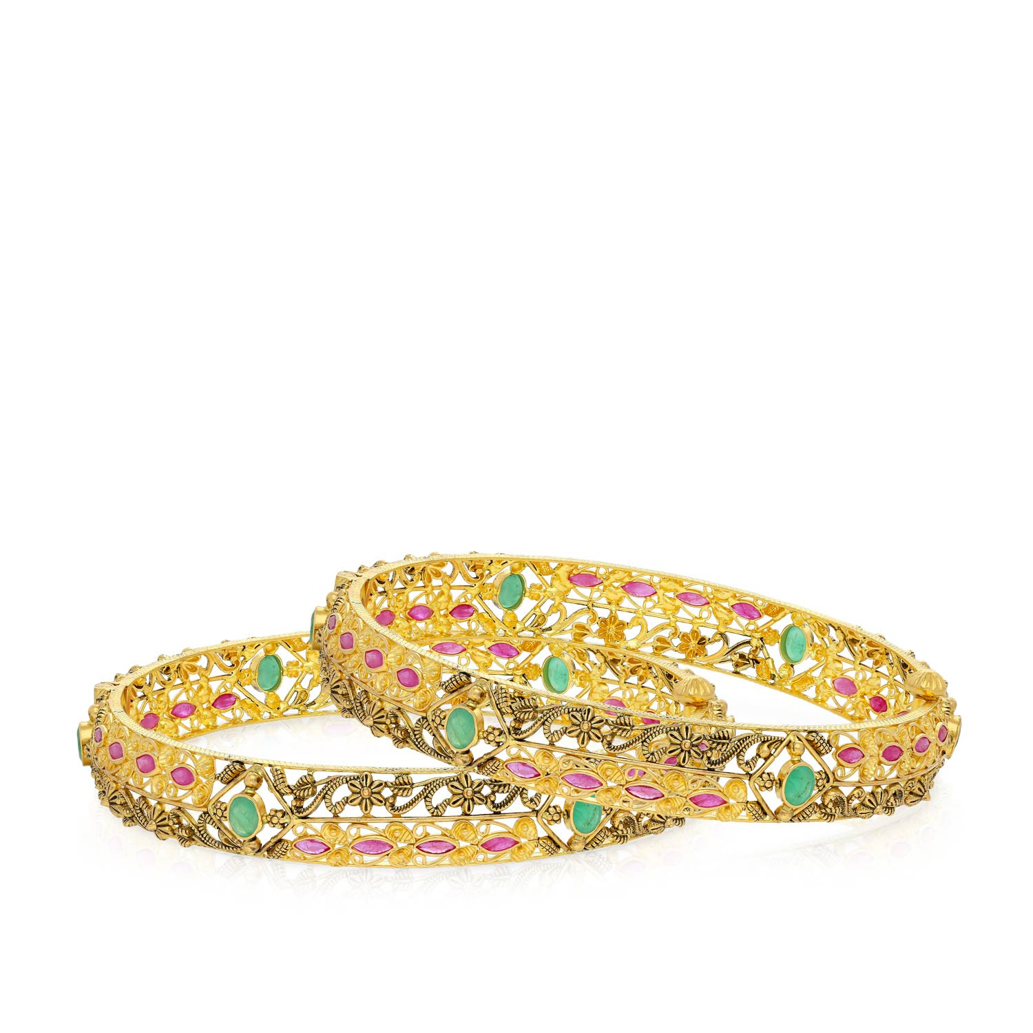 Precia Gemstone Bangle Set BSPRGATQ142BN8