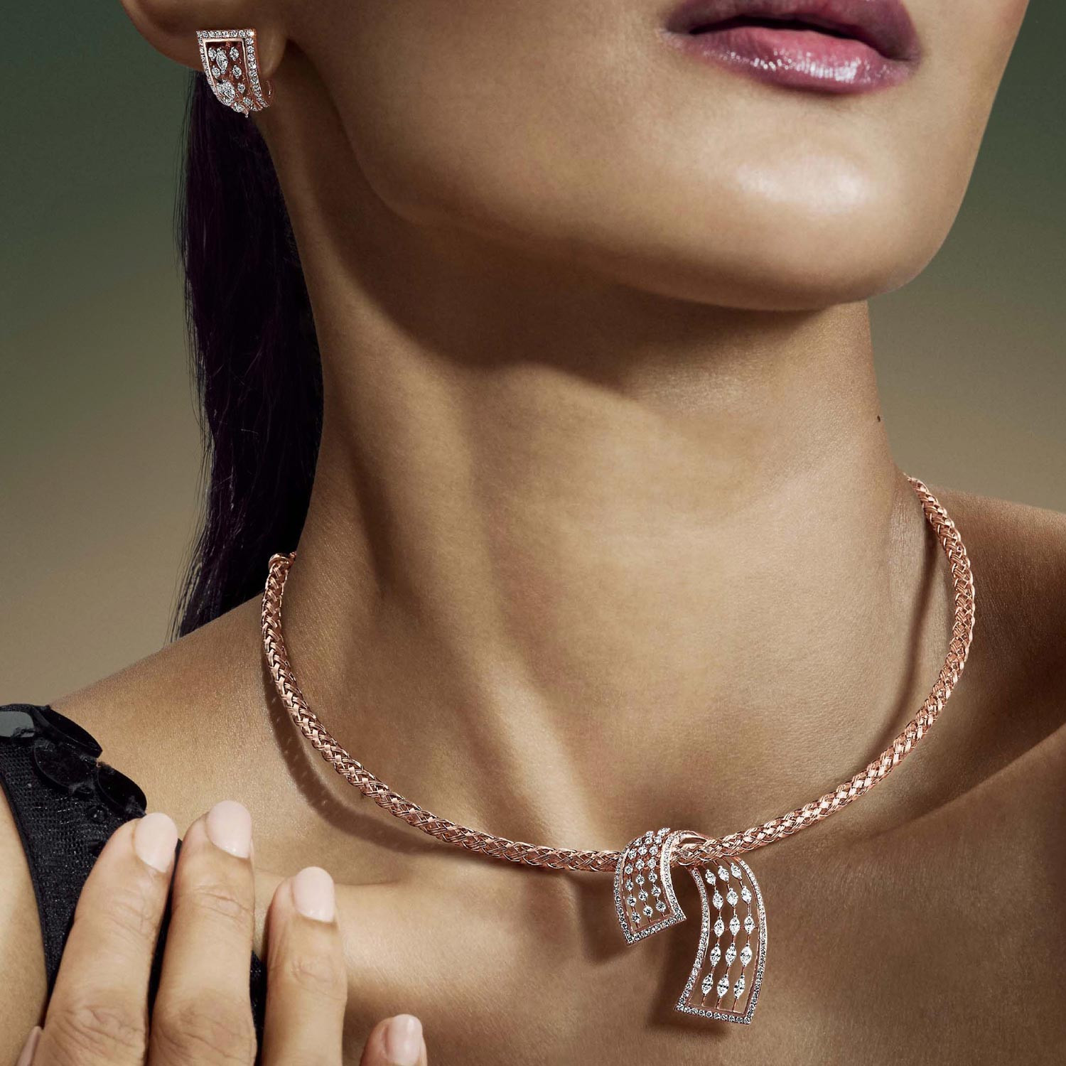 Mine Diamond Necklace Set NSMPHRGEN028NK2