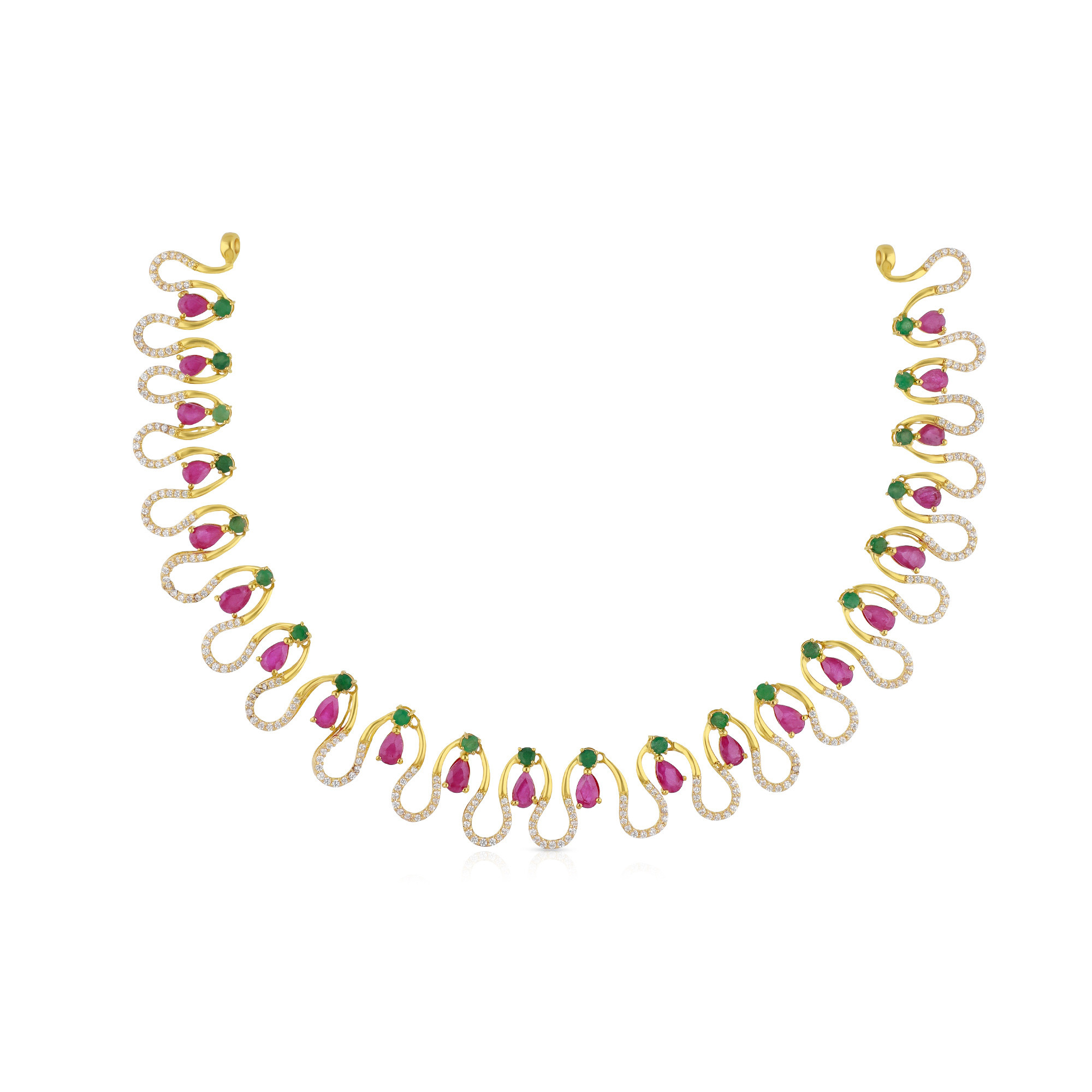 Precia Gemstone Necklace PJVYGEN021NK2