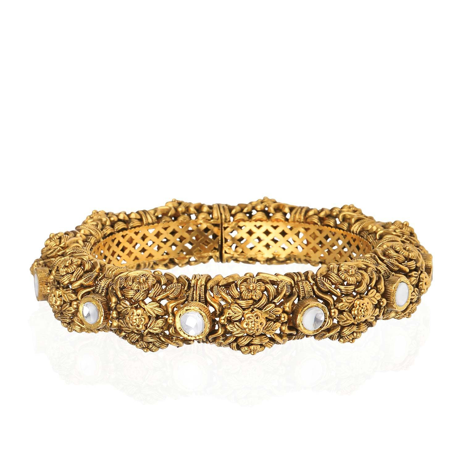 Gupta Dynasty Ethnix Gold Bangle BAANBVA002