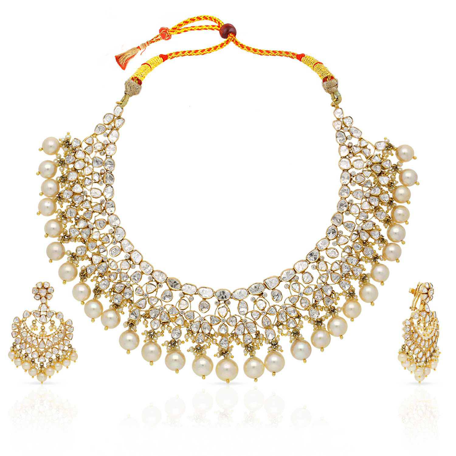 Era Uncut Diamond Necklace Set NSEVZBDL002NK2