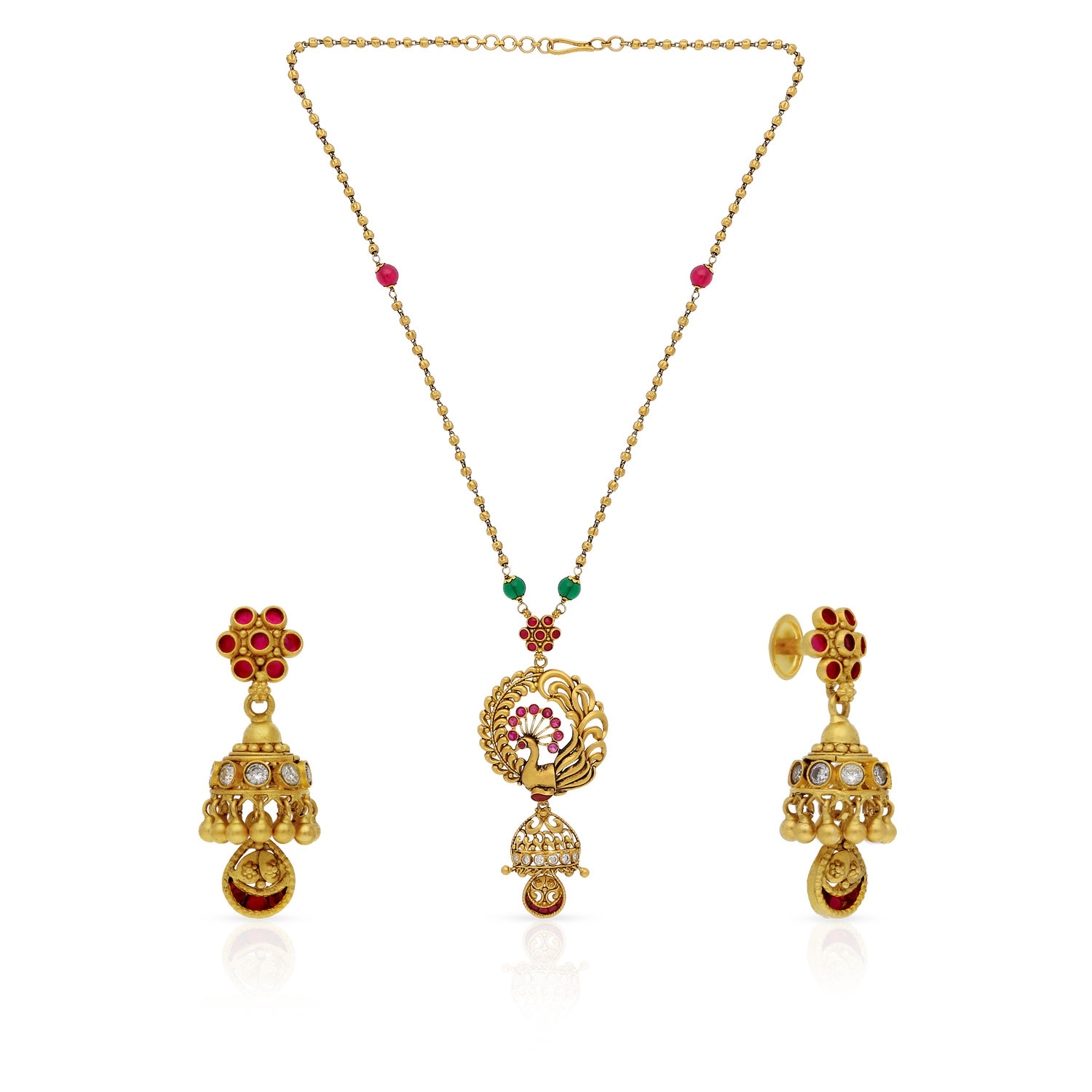 Divine Gold Necklace Set NSNKNTA10058