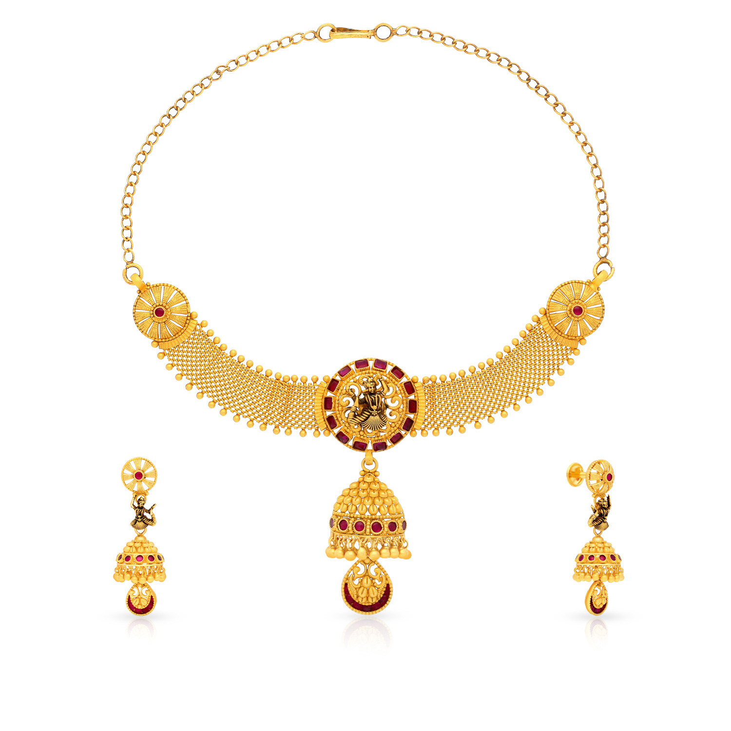 Divine Gold Necklace Set NSNKNTA10080