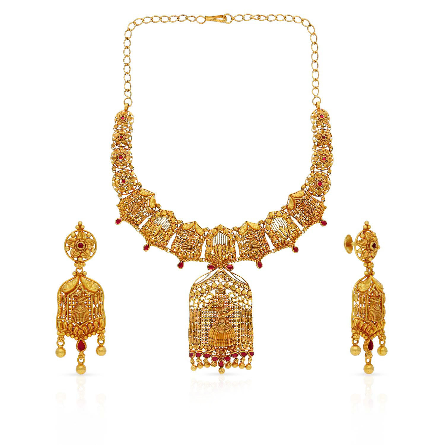 Divine Gold Necklace Set NSNKNTA10106