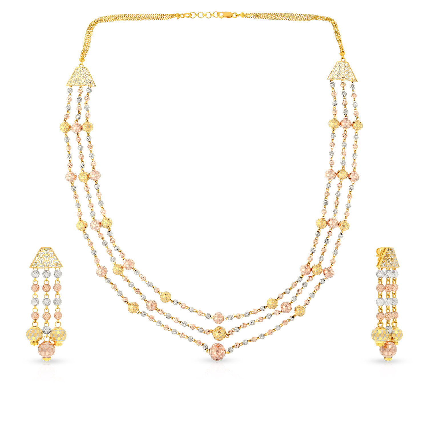 Malabar Gold Necklace Set NSNVNKBL005