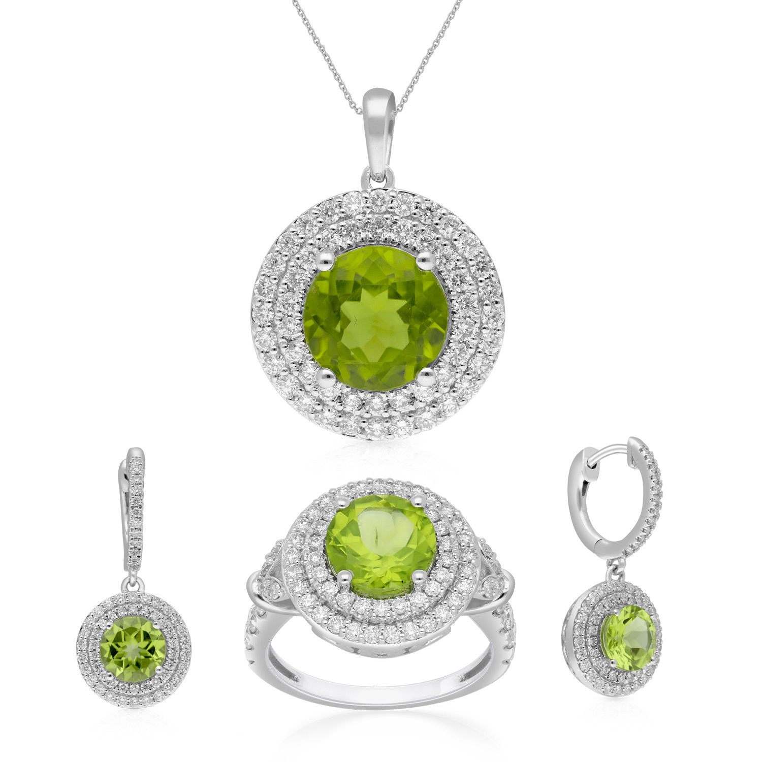 Mine Diamond Pendant Set PSMLUSPR004PN6