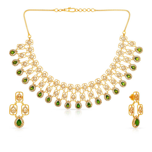 Era Uncut Diamond Necklace Set NSUSERGTRM025NK2