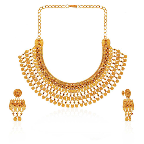 Divine Gold Necklace Set NSNK0881522