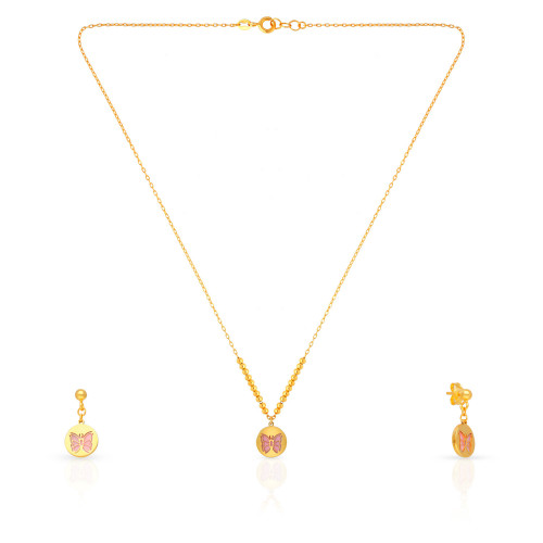 Starlet Gold Necklace Set NSUSSLNK066