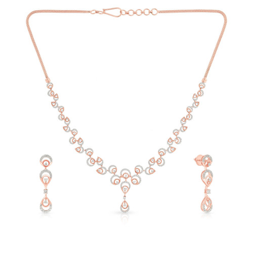 Mine Diamond Necklace Set NSUSMGNFSH463NK2