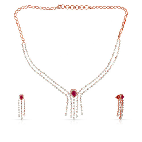Mine Diamond Necklace Set NSUSMRGCST424NK2