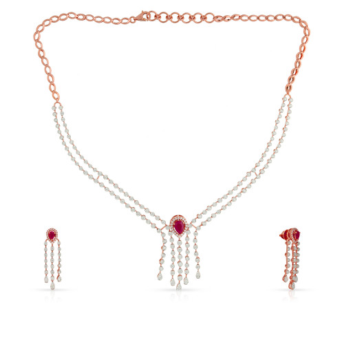 Mine Diamond Necklace Set NSMRGCST424NK2