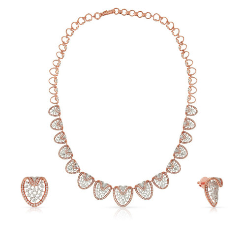Mine Diamond Necklace Set NSMRGWNF007NK2