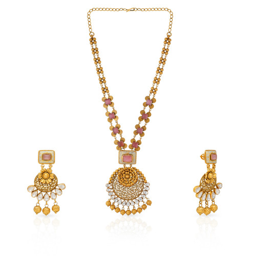 Ethnix Gold Necklace Set NSUSNK1562890