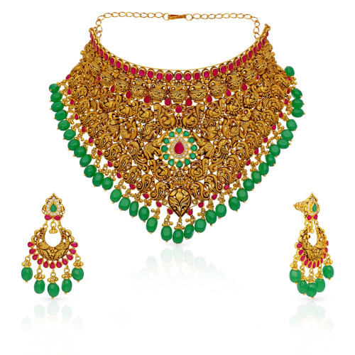Divine Gold Necklace Set NSUSNK1730748