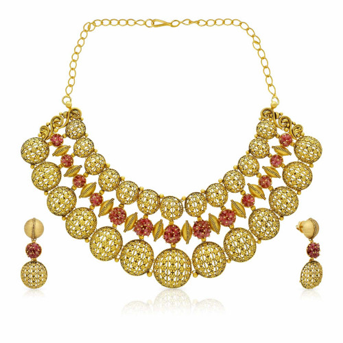 Ethnix Gold Necklace Set NSUSNK4061705