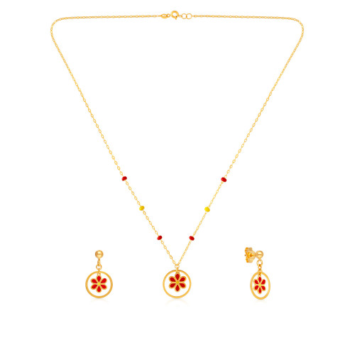 Starlet Gold Necklace Set NSUSSLNK081