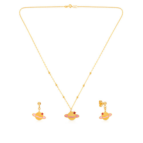 Starlet Gold Necklace Set NSUSSLNK164