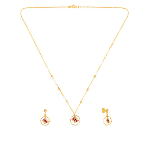 Starlet Gold Necklace Set NSUSSLNK169