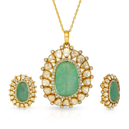 Era Uncut Diamond Pendant Set PSUSEVZGEN002PN7
