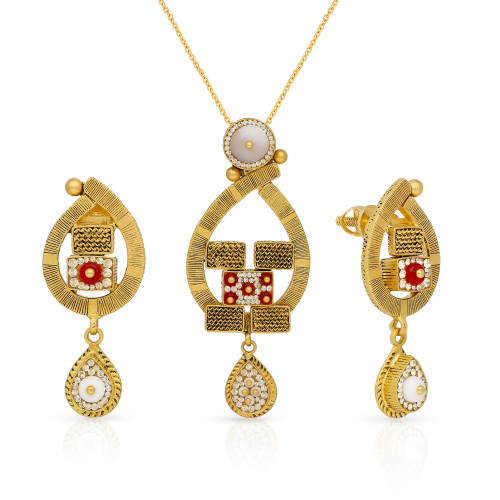 Ethnix Gold Pendant Set PSUSPDANC46518