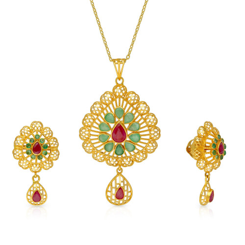 Precia Gemstone Pendant Set PSPRGGEN291PN5