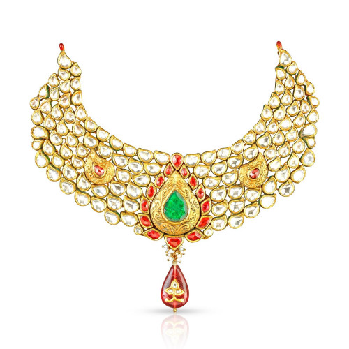 Andhra Nizam Malabar Gold Kundan Choker CNK0040AN