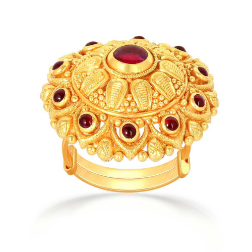 Kerala Bride Divine Gold Ring FRDICDTRRGA006
