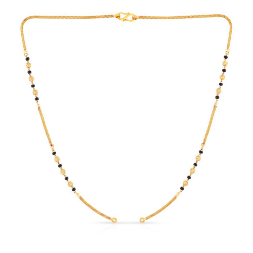 Malabar Gold Black Beads Chain MS040507